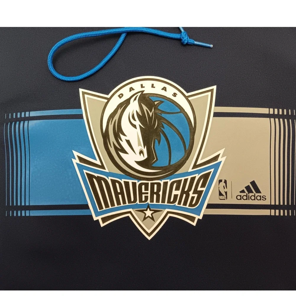 Adidas Dallas Mavericks NBA Climawarm Mens XL Navy Blue Pullover Sweatshirt